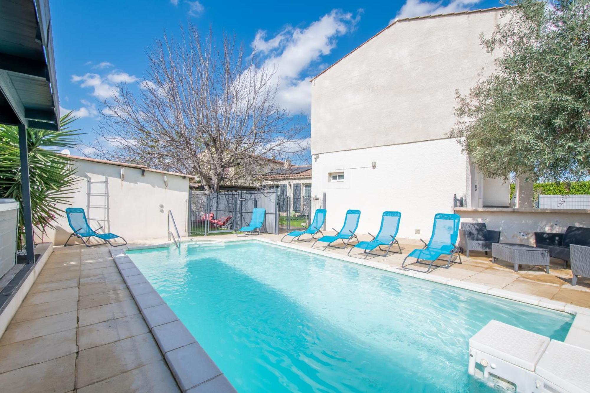 Guesthouse La Costiere - Logements Independants - Espace Piscine Jacuzzi Lunel  Exterior foto