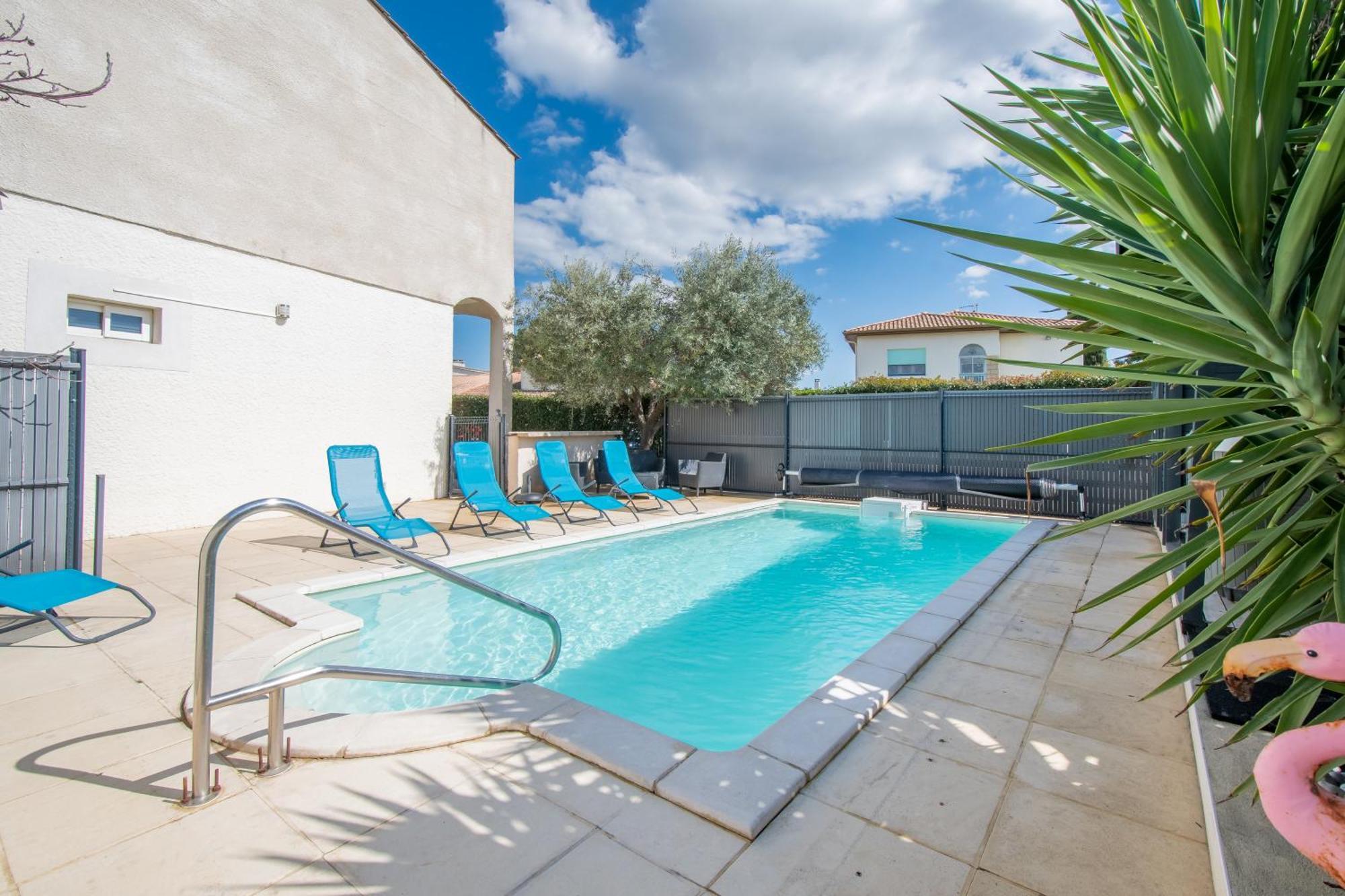 Guesthouse La Costiere - Logements Independants - Espace Piscine Jacuzzi Lunel  Exterior foto